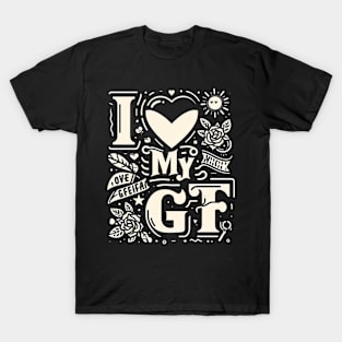 I Love My GF - Vintage T-Shirt